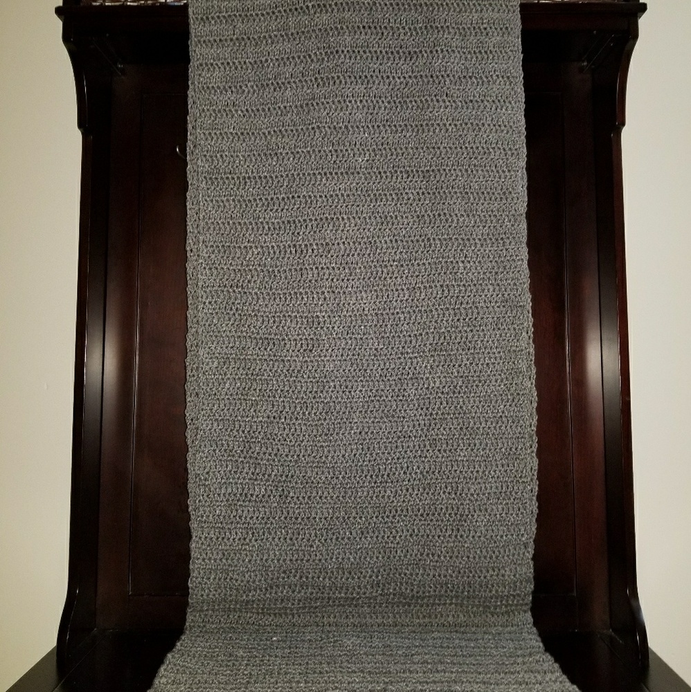 Oversized Grey Infinity Scarf - image 2